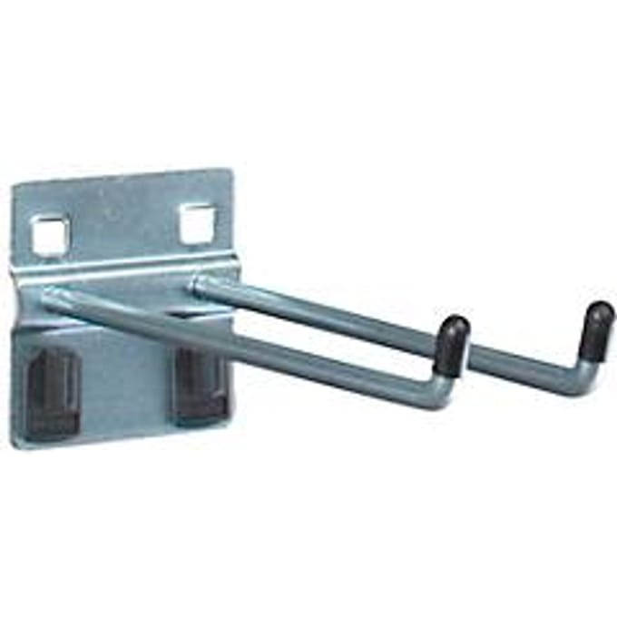 Dubbele haak met brede onderplaat, ø 6 x D 150 mm, 5 stuks
