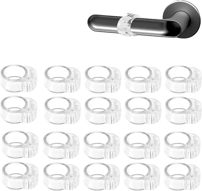 Deurstoppers - Muurbeveiliging - Muren Beschermen - Zonder Boren - 20 Stuks - Transparant