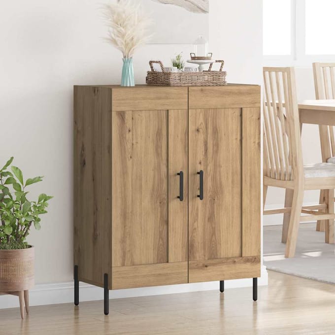vidaXL - Dressoir - Artisan - Eiken - 69,5 - x - 34 - x - 90 - cm