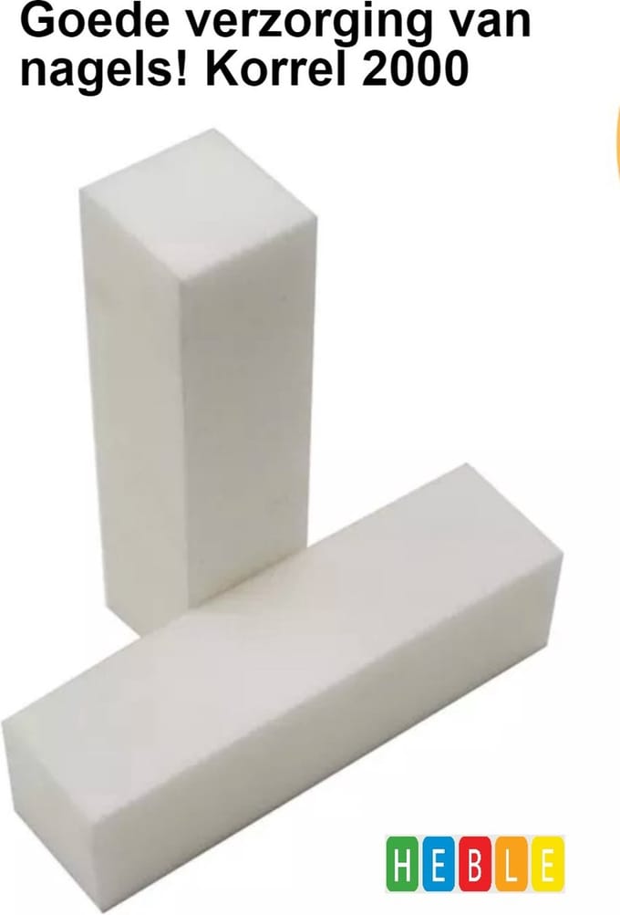 *** 10x Blokvijl Wit - Verzorging Maximum - Schoonheidssalon - Nagels Nails -Verzorging - van Heble® ***