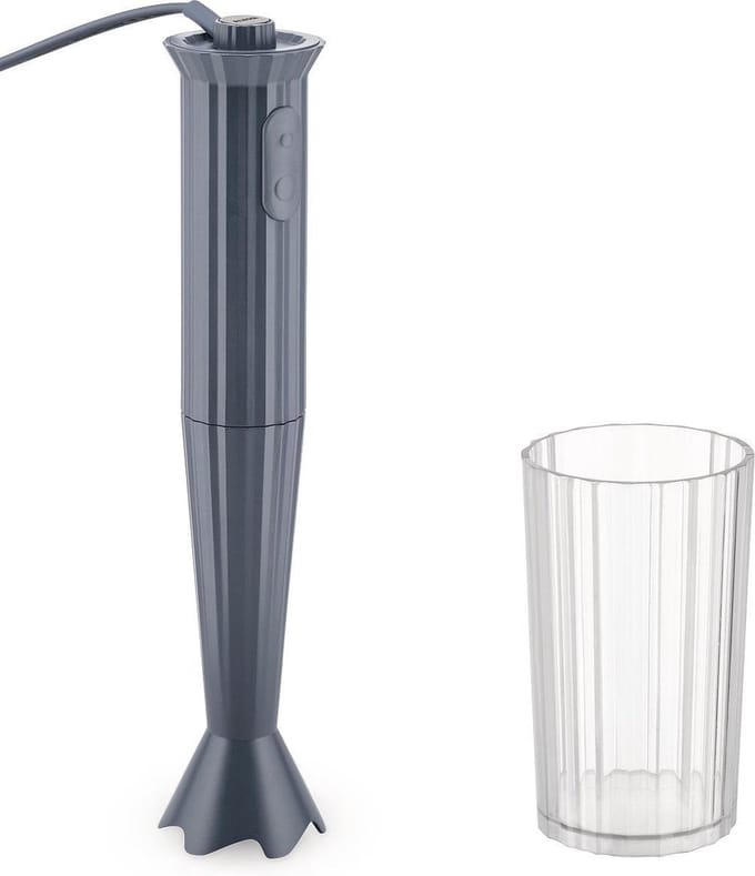 Alessi Staafmixer Plissé - 2 standen - Grijs - Michele de Lucchi - MDL10 G
