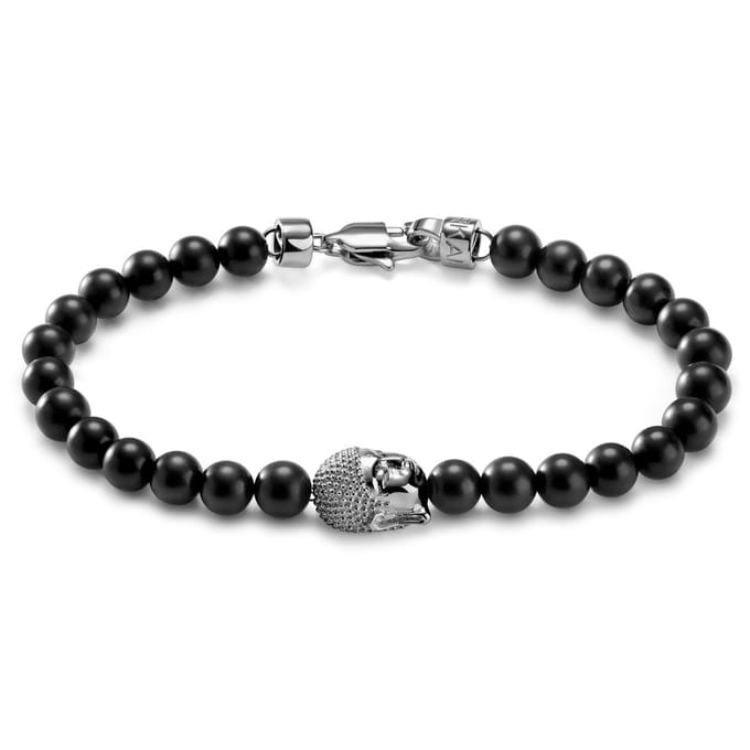 Unity | Armband van Onyx met Boeddha