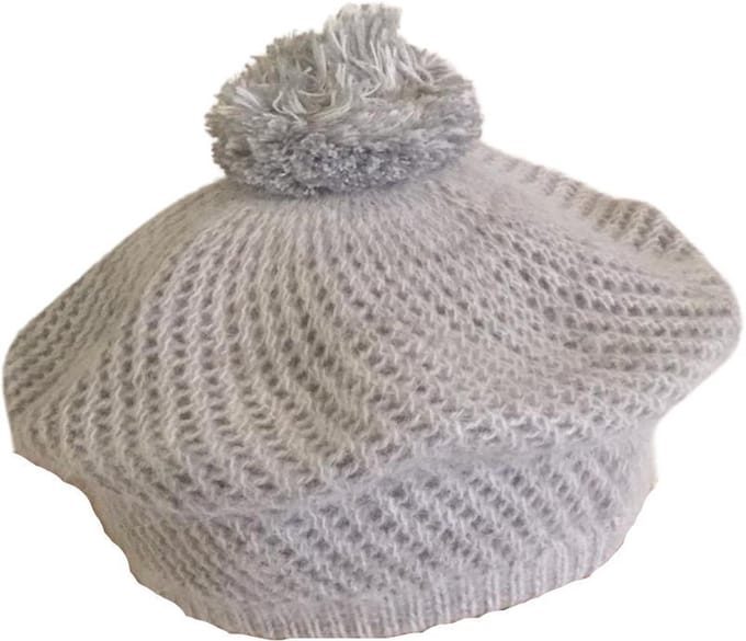 Modieuze Franse Dames Baret / Muts | Alpinopet - Grijs