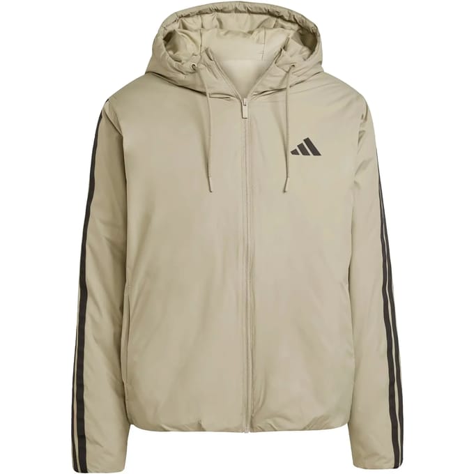 Geïsoleerde jas met capuchon adidas Essentials Climawarm 3 stripes