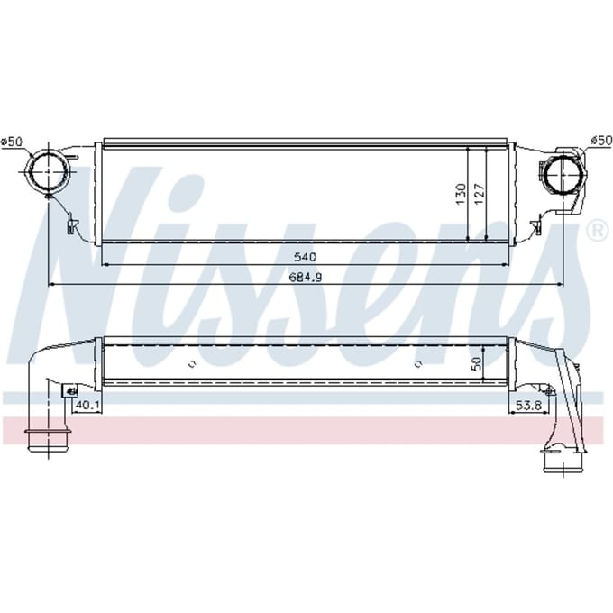 Intercooler NISSENS 96741