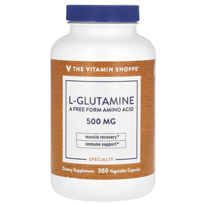 The Vitamin Shoppe, L-Glutamine, 500 mg, 300 capsules végétales