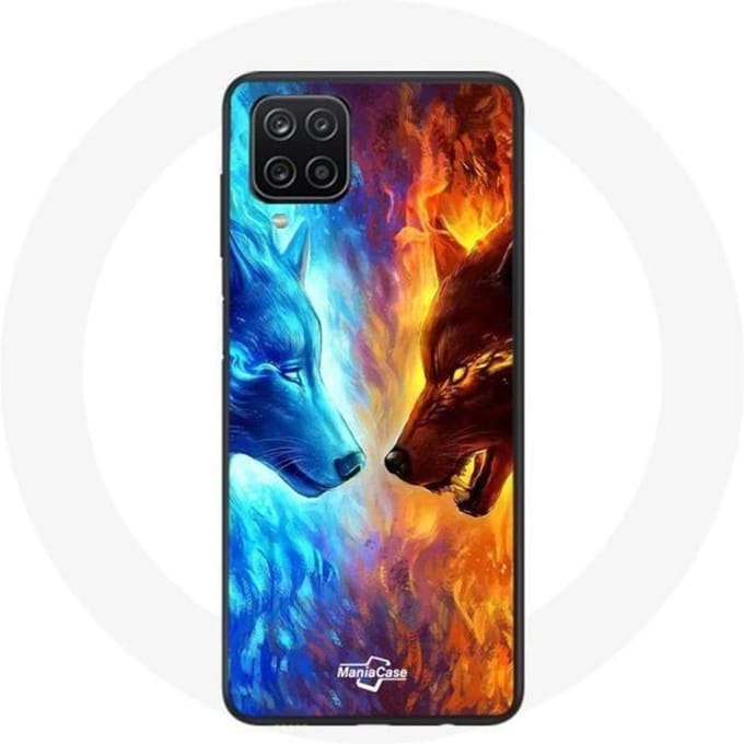 Samsung Galaxy A12 ijs- en vuurwolf-hoesje