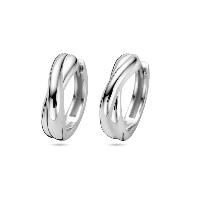 Zilver Gerhodineerd Klapoorringen 1338803