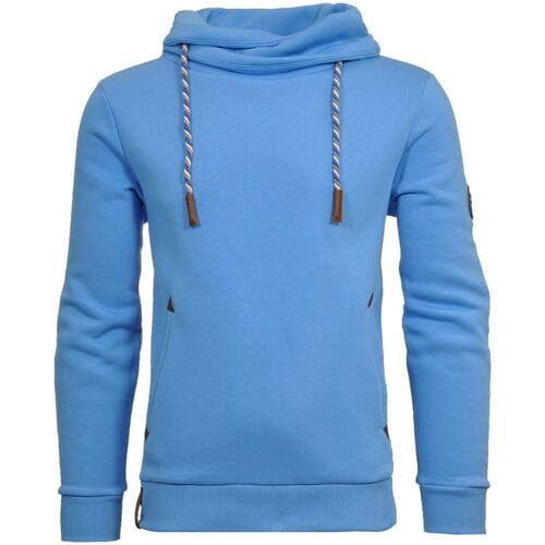 Ragman Trui Light Summer Sweat Maseltov Drawstring Collar Licht Blauw / male