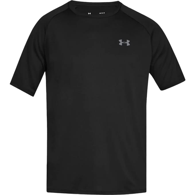 Under Armour Heren-Tech T-Shirt (Zwart/Licht Grafiet)
