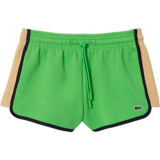 Lacoste Dames Katoenen Gecombineerde Shorts (Groen)