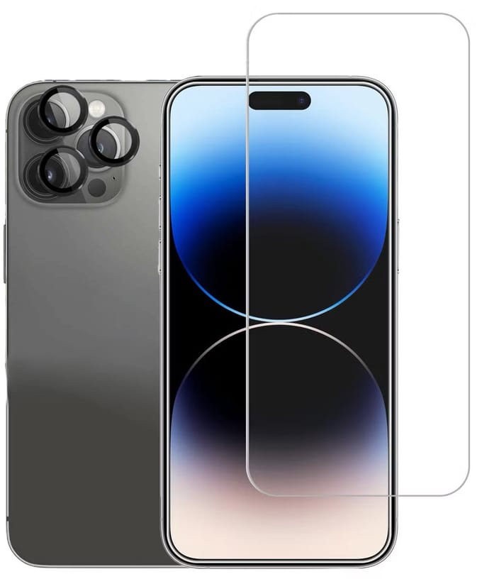 imoshion Screenprotector Gehard Glas Inclusief Camera Lens Protector - Geschikt voor Apple iPhone 14 Pro