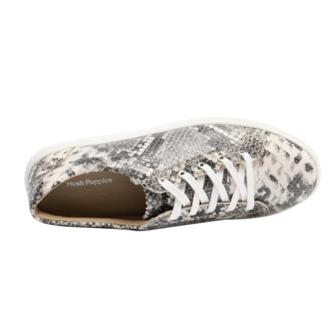 Hush Puppies Dames/dames Schoenen Tessa Python Print Leer (Grijs/Wit)
