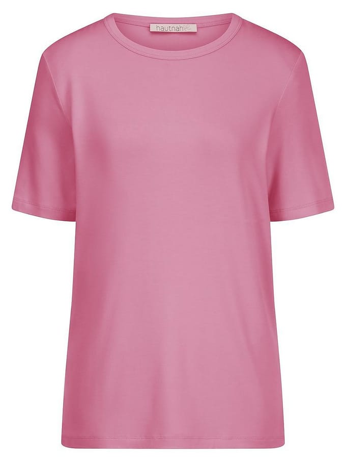 Kort pyjamashirt Van Hautnah roze