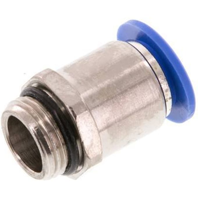 12mm x G3/8'' Messing/PA 66 Insteekfitting Buitendraad NBR [2 Stuks]