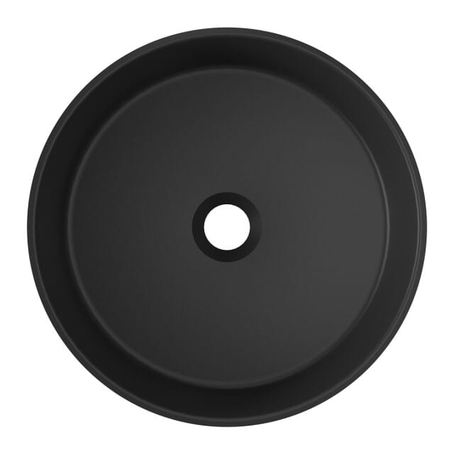Vtw Living waskom rond mat keramiek opbouwwaskom 40 cm