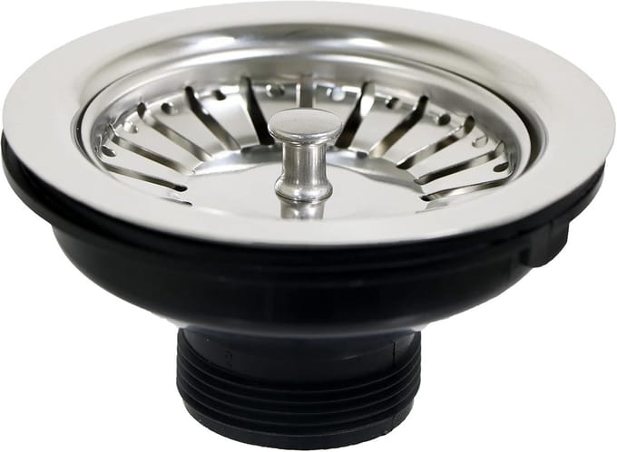RVS Zeefstop Voor Keukenspoelbakken en Wastafels - Universeel 40mm Afvoerplug