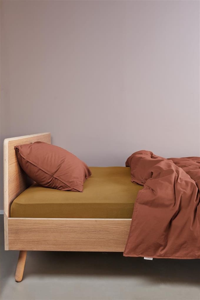 Beddinghouse - Jersey - Split-topper - Hoeslaken - 180x220 cm - Geel