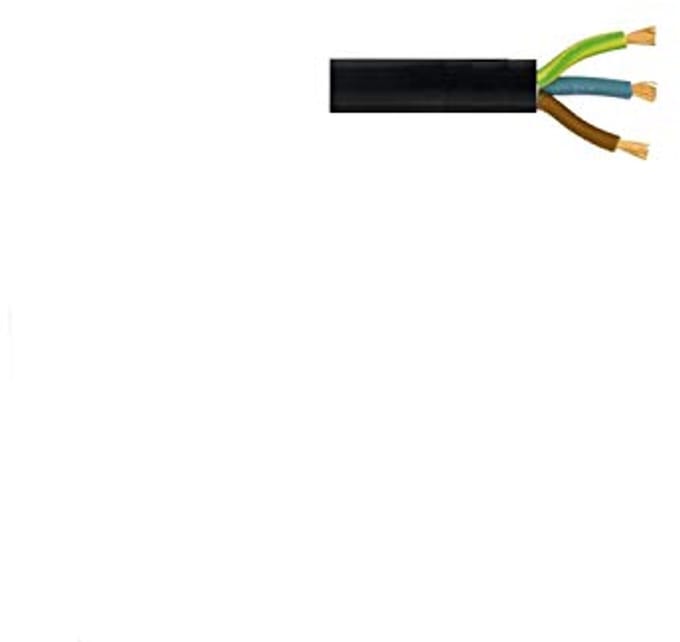 Ronde Flexibele Zwarte Kabel 0,75 mm, 1,0 mm, 1,5 mm - Diverse Lengtes Beschikbaar