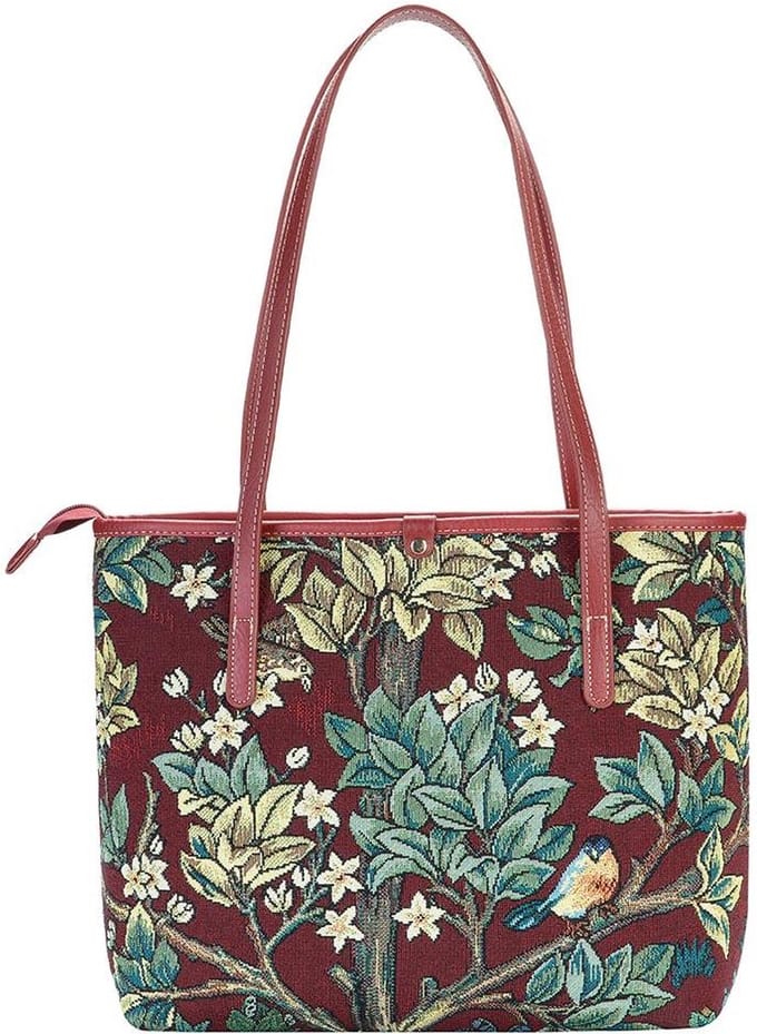 College tas - Kunst - Tree of life Red - William Morris