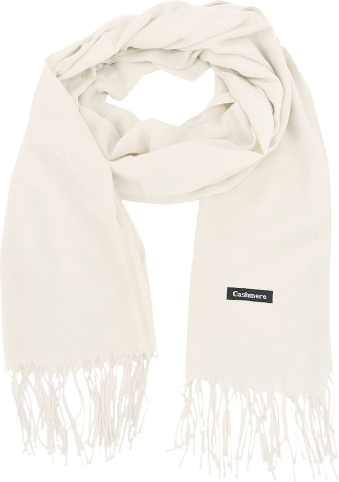 Pashmina Sjaal - Creme | Polyester | 180 x 70 cm | Fashion Favorite