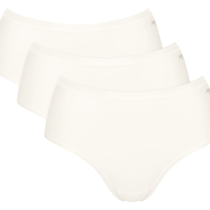 Slip met labelprint, model 'GO DAILY' in een set van 3 stuks
