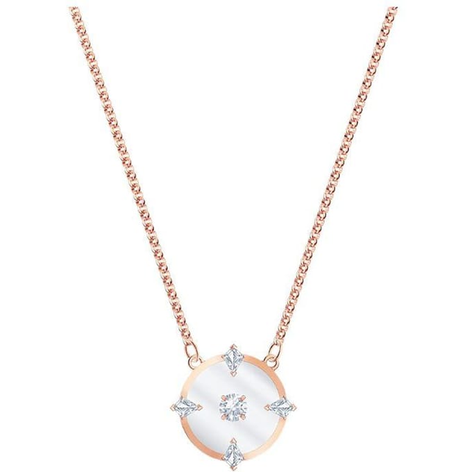 Swarovski North Kettingen Dames 5551797 Rose Gold white