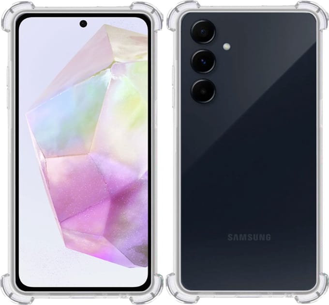 Hoesje geschikt voor Samsung Galaxy A35 – Extreme Shock Case – Cover Transparant