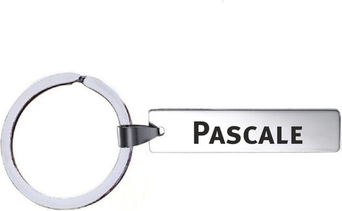 Sleutelhanger Met Naam - Pascale - RVS