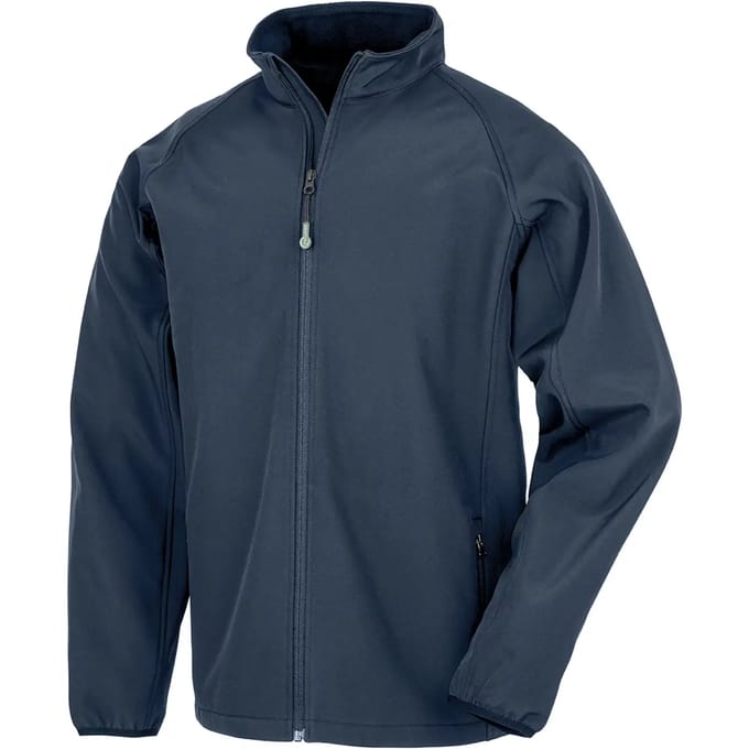 Result Recycled 2-Layer Printable Junior Softshell Jacket RT901J - Navy - M (7-8)