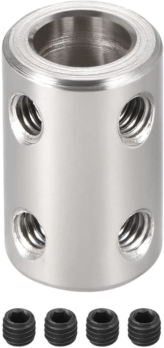 Dailygoods- Stijve Koppeling Roestvrij Staal - Aansluiting Motor - 8