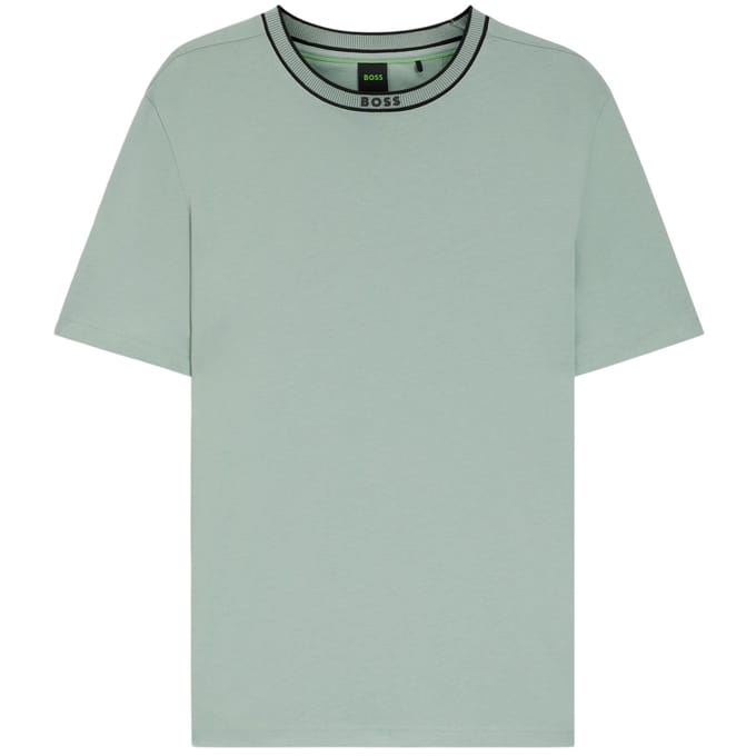 Boss Heren Crew Neck Regular T-shirt (Groen)