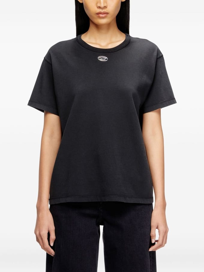 Diesel T-shirt t-normy-od-s1 vrouw zwart