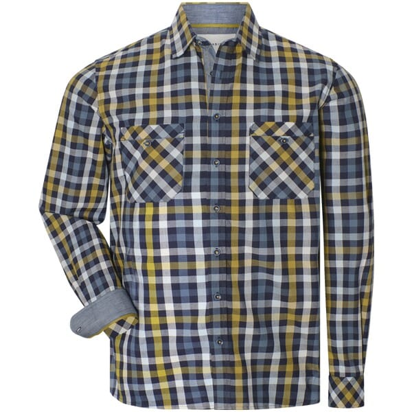 Babista herren Overhemd - 39/40 - blauw - Plus Size