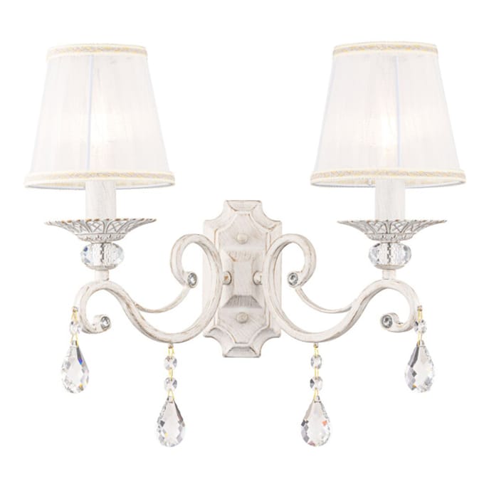 Maytoni - Wandlamp Grace - Wit met goud