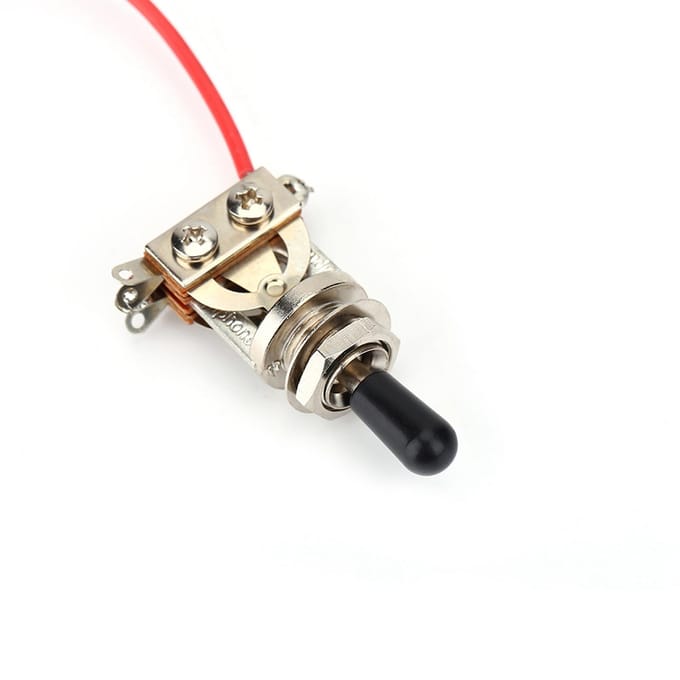 3-weg Voorgeschakeld Schakelaar Bedradingsset voor Dubbel Elektronisch Circuit Elektrische Gitaar gray