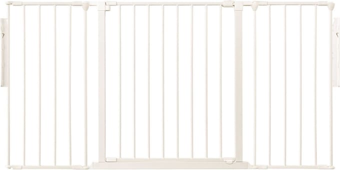 Safetots Kamerbreedhek, Panelenhek, Tot 148cm Breed, Wit, 70cm Hoog
