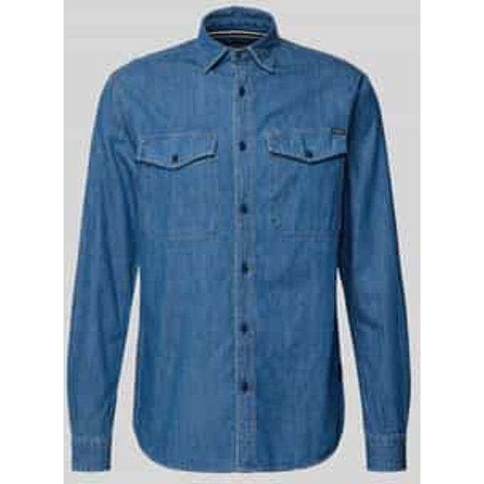 Replay Cotton Denim Overhemd Heren - Maat XL