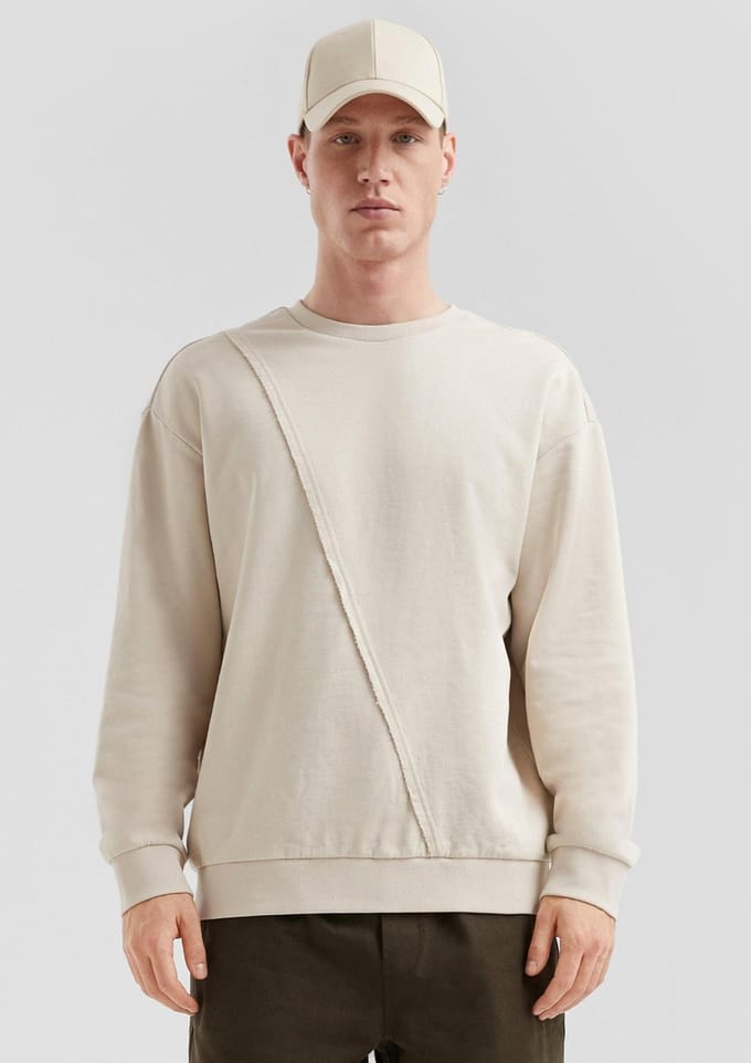 Q/S designed by - Heren sweater - Maat L - Mannen - Bruin - katoen
