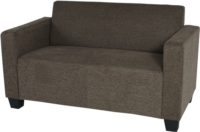 2-zits bank Lyon loungebank stof/textiel ~ bruin