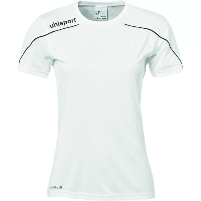 Uhlsport Stream 22 Shirt Korte Mouw Dames - Wit / Zwart | Maat: M