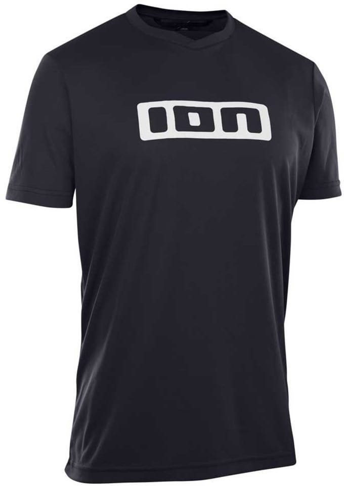 Ion Logo Korte Mouw Enduro Trui Zwart S Man