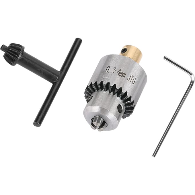 Micro 0.3 4mm JTO Conisch Gemonteerde Boorkop en Sleutel met Boorkopsleutel voor Draaibank Elektrische Boormachine