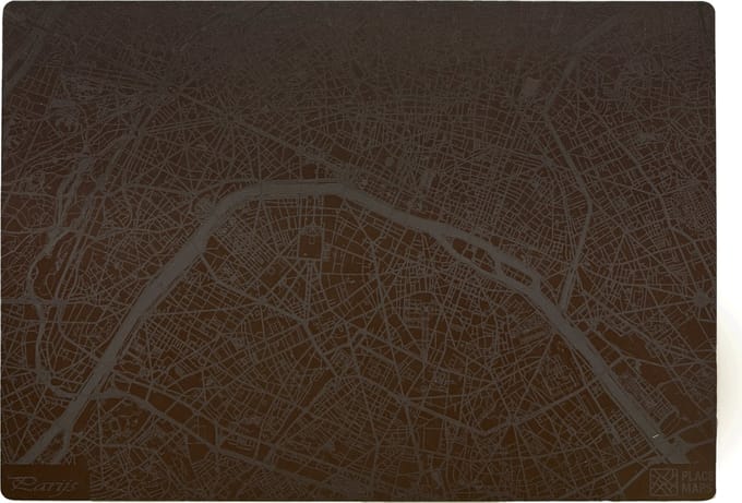 Place Maps Placemat Stadskaart Venetië - Kunstleer - Leigrijs - 1 Stuk