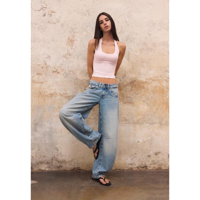 Stradivarius Haltertop  Pastelroze M