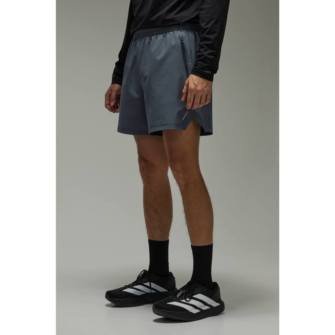 Hardloopshort Met Dubbele Tailleband 5 Inch Gewone Pasvorm | Dark Grey | Size XS