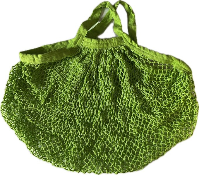 Boodschappentas van biologisch katoen (kleur groen)
