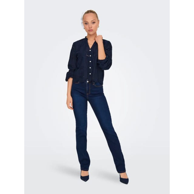 JDY - JDYDITTE L/S EMBRODERIE SHORT SHIRT WVN - Dames - Blouses
