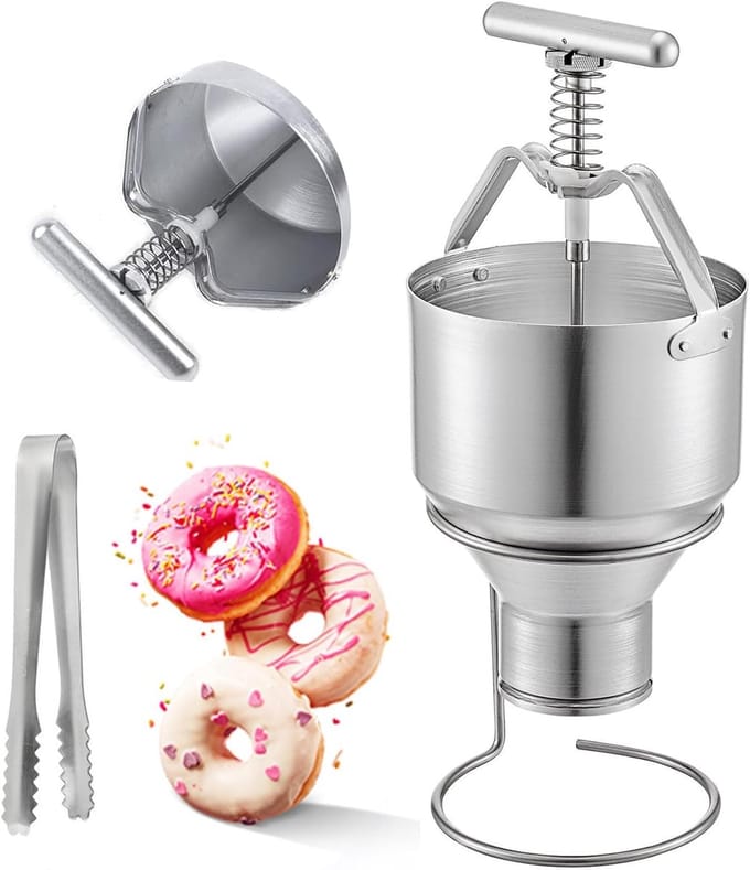 Handmatige Donut Maker - Beslag Dispenser - Zelf Donuts Maken - 6 Verstelbare Maten - 5L Capaciteit