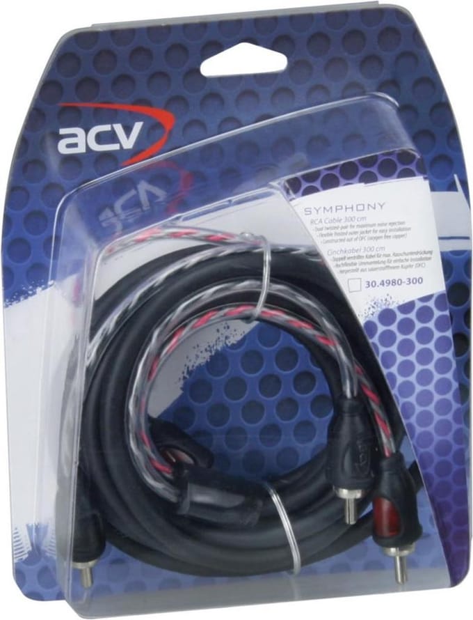 ACV 30.4980-300 audio kabel 3 m 2 x RCA Meerkleurig